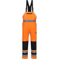 Portwest Trägerkleid Pw3 Hochsichtbarkeit - Größe XXXL - Orange/Schwarz -