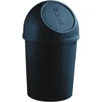 Helit Abfalleimer the flip, 6 Lit er, schwarz (5690614)