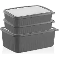 Vip Ahmet Vorratsdosen mit Deckel Luftdicht, BPA-frei, (3er Set, 1x4,2L, 2x2,1L)