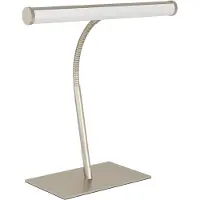 Eglo LED Tischlampe Riccione, Schreibtischlampe mit Flexarm, Tischleuchte Schreibtisch touch dimmbar, Nachttischlampe aus Metall, warmweiß-kaltweiß