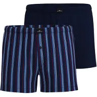 Götzburg Boxershorts "Wildlife" gestreift, basic, mit Logo, mit Eingriff, mit Knopf, Baumwollmix