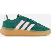 Adidas Sneaker SPORTSWEAR "BARREDA DECODE", Damen, Gr. 38,5, grün (collegiate grün, clear pink, gum 3), Leder, Textil, Schuhe Sneaker, inspiriert vom Design des handball spezial
