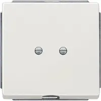 Siemens style Auslassplatte titanweiß, Weiß, Kunststoff, Glänzend, IP20, 55 mm, 55 mm