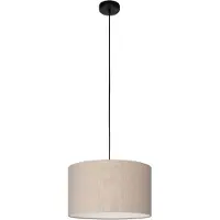 Eglo Hängelampe Feniglia, 1-flammige Pendelleuchte über Esstisch, Esszimmerlampe, Textil Hängeleuchte mit E27, Ø 38 cm