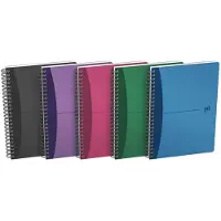 Oxford Office Spiralbuch, DIN A5, kariert, 50 Blatt, PP