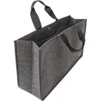 Sigel Laptoptasche Desk Sharing Bag Basic L, für 1 Laptop bis 17,3″, Kunstfilz, dunkelgrau