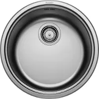 BLANCO RONDOSOL, Aufsatzwanne, Kreis, Edelstahl, Edelstahl, 1 Becken, Stainless steel