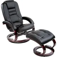 TecTake Fernsehsessel Willy mit Hocker