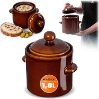Kadax Fassbeiztopf mit Kragen 1,8L