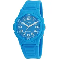 Q&Q Herrenuhr Silikon silberfarbig, 10 ATM