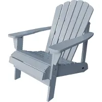 Axi Carmen Adirondackstuhl aus Holz in Warmes Grau | Gartenstuhl / Loungestuhl / Adirondack Stuhl / Chair aus Holz für 1 Person mit Armlehnen & hoher Rückenlehne | 90,5 x 78,4 x 93 cm