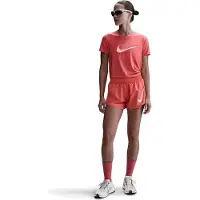 Nike W NK ONE SWSH HBR DF SS TOP MAGIC EMBER