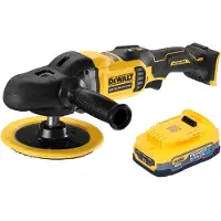 DeWalt DCM 849 N Akku Exzenter Poliermaschine 18 V 180 mm Brushless + 1x Powerstack Akku 1,7 Ah - ohne Ladegerät