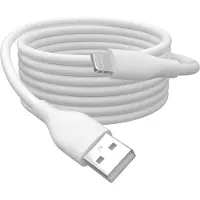 Digitus Lightning Silikon Anschlusskabel, USB-A - Lightning 1m, weiß, 1 m, Lightning, USB A, Männlich, Männlich, Weiß
