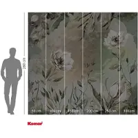 Overig Vliestapete "Digitaldruck Vlies - Petite Brise - Größe 300 x 280 cm" bedruckt glatt Wohnzimmer, Schlafzimmer