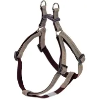 Nobby Soft Grip, Hund, Zugfreier Gurt, S-M, Braun, Grau, Nylon, Einfarbig