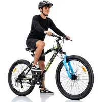 Sun baby Mountainbike 26 Zoll MTB Tiger Bike 7 Gang Shimano Scheibenbremsen Federgabel schwarz grün blau