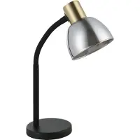Eglo MACERE Tischleuchte Tischbeleuchtung - L22 x B12 x H34 cm - schwarz, messing-gebürstet - IP20