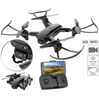 Simulus Faltbarer WiFi-FPV-Quadrocopter mit HD Kamera, Optical Flow, App