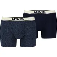 Levi's Levis Boxershorts "LEVIS MEN VNTG HTR BOXER BRIEF ORG CO 2P" mit breitem Logobund