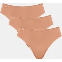 Sloggi Taillenslip "24/7 Cotton" elastischer Bund mit Spitze, flache Nähte