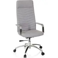 Hjh OFFICE SARANTO PLUS - Home Office Bürostuhl Hellgrau