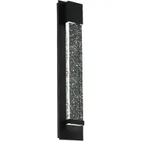 Eglo VILLAGRAZIA Wand-/Deckenleuchte Lampe Beleuchtung - L12 x H40 x AL7 cm - schwarz - 2X3,3W inkl. - IP44