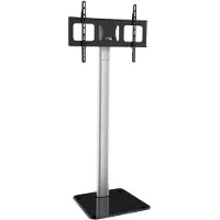 Techly Floor Support - Aufstellung - für LCD-Display - Aluminium - Schwarz, Silber - Bildschirmgröße: 81.3-177.8 cm (32"-70")