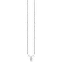 Thomas Sabo Kette weisser Stein silber