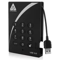 Apricorn Aegis Padlock, 2 TB, 3.2 Gen 1 (3.1 Gen 1), 5400 RPM, Schwarz