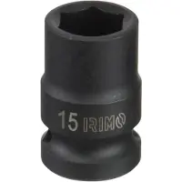 VAERK 1/2" Kraft-Steckschlüssel-Einsätze, Sechskant, 15 mm