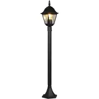 TRIO 405760132 LIVENZA Außenstehleuchte/Pfosten H1000mm 1xE27 IP44 schwarz matt