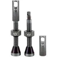 Chris King Peatys X Chris King MK2 Tubeless-Ventile 1 Paar 80 mm schiefergrau PTV2-80-SLT-12