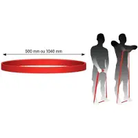 Tremblay Elastisches Widerstandsband 1 m x 32 mm x 4,5 mm