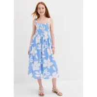 Bonprix Midikleid knieumspielende Länge, mit süßem Print, aus weichem Viskose-Stoff