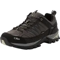 CMP Wanderschuh "RIGEL LOW WP TREKKING SHOES", Herren, Gr. 41, Synthetik, grau, Leder, Synthetik, Schuhe Wanderschuh, wasserdicht