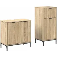 vidaXL Badezimmermöbelset
