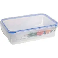 Excellent houseware Frischebehalter - 1400 ml - transparent - Kunststoff - 23 x 16 x 6,5 cm - luftdicht verschlossen