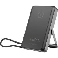 Gembird Bezprzewodowy powerbank magnetyczny 15 W ze zintegrowaną podstawką, 10000 mAh, czarny