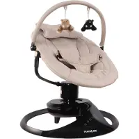 MamaLoes Nola Beige Deluxe elektrische Babyschaukel
