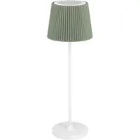 Eglo Tischlampe Leonero weiß mit grün