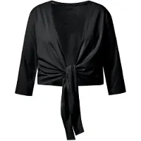 Ulla Popken Shirtjacke in schwarz | Gr.: 58-60