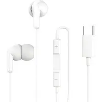 Grab 'n GO , USB-C In-Ear kabelgebundene Kopfhörer mit Mikro und Fernbedienung, Weiß