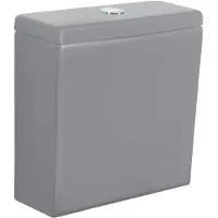 Sapho PACO Keramik-Spülkasten für Kombi-WC, Grau matt