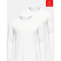 Tazzio 2er-Pack: Langarmshirt "E108" in Weiß | Gr.: S