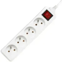PremiumCord PP4K-10 power extension 4 AC outlet(s) White