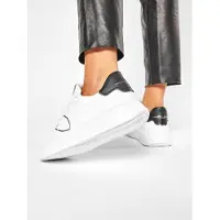 Philippe Model Sneaker Temple Low Veau Damen Blanc Noir-Schuhgröße 36