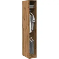 vidaXL Kleiderschrank Räuchereiche 50x50x200 cm Holzwerkstoff