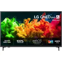 LG QNED evo AI MiniLED 43QNED81B6C.AEU, 109,2 cm (43"), 3840 x 2160 Pixel, QNED MiniLED, Smart-TV, WLAN, Schwarz