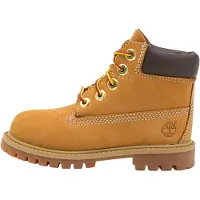 Timberland Unisex für Kinder. TB1128097131 Premium 6 terproof Boot Lederstiefel gelb (21), Wohnung, Schnürsenkel, Lässig, Kinderbekleidung